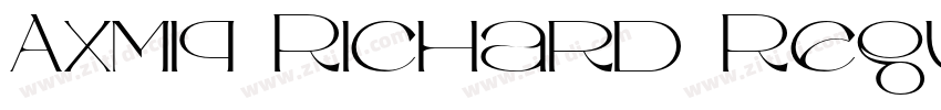 Axmiq Richard Regula字体转换